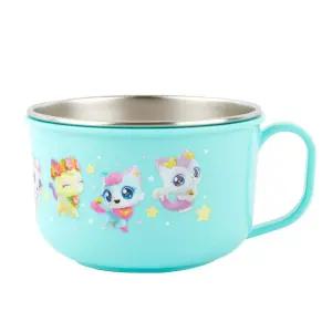 위시캣 논슬립 스텐 면기유아식기 캐릭터 동식기 이식대접 어린기 어린이 아동