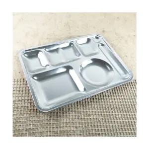 화인 스텐 식판 5찬 대급식 단체 식당 업소 학교 캠핑 야외