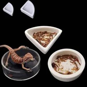 코너형 파충류 밥그릇 물그릇 파충류 도자기 밥그릇 거북이 사육