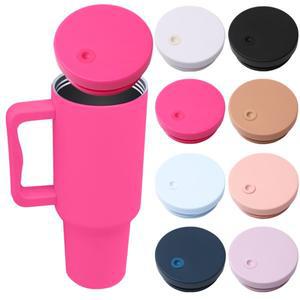 튼튼한 플라스틱 물튀김 방지 텀버 병 커버 40Oz 컵 뚜껑 교체 스탠리 퀀처 H3.0 텀블러 액세서리