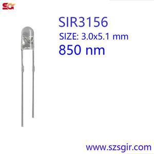 20개 850nm 3mm 적외선 LED SIR3156 IR 방출 다이오드