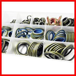 접착 도장 와셔 NBR 금속 자동차 도장 개스킷 모음 키트 자체 중심 오일 저항 밀봉 고무 개스킷 100 개 245