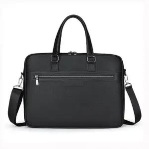 ( )노트북가방 14인치 서류가방 블랙.남성용 출퇴근가방 고급 소재 노트북 서류 함께 정리 스트랩끈