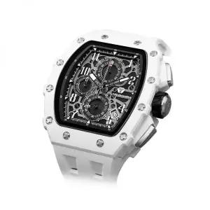 차르봄바 TB8204B 엘리멘탈 바이오세라믹 크로노그래프 캘린더 쿼츠 워치