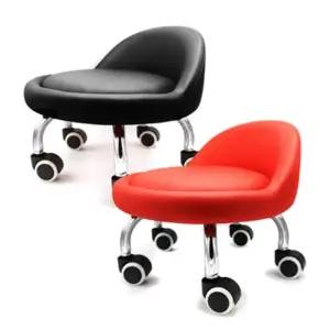 동그라미 저소음 등받이쿠션 이동의자 수납스툴의자 수납스툴 수납스툴의자 수납의자