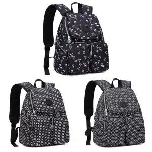 여자캐주얼백팩 꽃무늬 백팩 기저귀 가방 작은 천백천 천백 천배낭 어머니백 가벼운 가벼운백 나들이 엄마