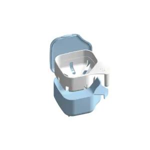 어르신들 틀니를 세정하고 보관할때 사용하는 함보관 보관통 보관함 틀니컵 틀니 케어용품 노인 실버 효도