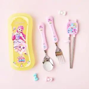 프린세스 캐치티니핑 풀커버 교정 케이스세트-아름식기 이유 아동 유아 수저 멀티 캐릭터 용품 젓가락