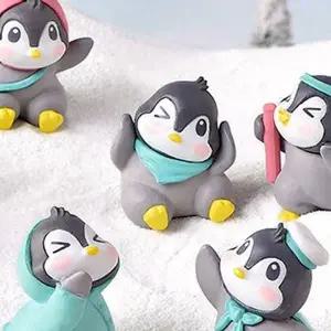 [하프클럽/](미니어처)파랑목도리 펭귄 소모품 열개 631-1