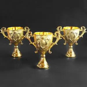 [하프클럽/]PVC 장식 파츠 트로피 소 금색 열개입x1봉