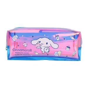 산리오 시나모롤 홀로그램 스퀘어 파우치 필통 초등필통 초등학생필통