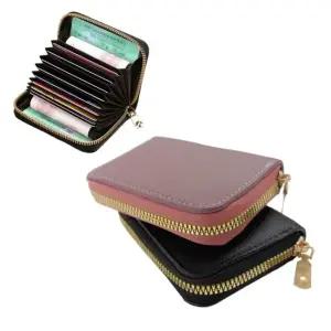 인조가죽 아코디언 카드 명함지갑 2색상 교통카드지갑 여성반지갑 미니지갑