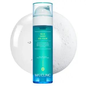 맥스클리닉 [케이뷰티] 블루 탠시 오일 투 폼 - 올인원 코리안 페이스 워시 기반 포밍 페이셜 클렌저