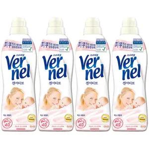 버넬 센서티브 고농축 섬유유연제 900ml x4개