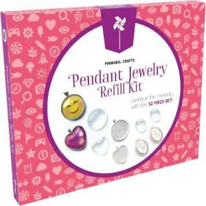 여자와 청소년을 위한 바람개비 공예 DIY 펜던트 주얼리 키트 - 8~12세용 목걸이 제작 세트 개인 맞춤형 및