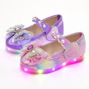 해피걸 하트나비 아동 키즈 어린이 국산 여아 LED 구두