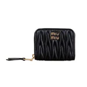 [명품] 마테라세 지퍼 동전 여성 카드지갑 블랙 5MM268 AFPP F0002