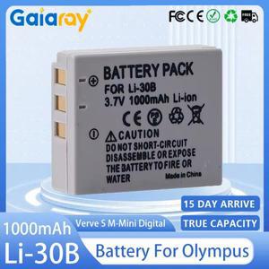 LI-30B Li-30C 카메라 배터리 olympus 호환 Stylus Verve Digital S Μ-Mini 디지털 3.7V 1000mAh 충전식