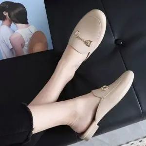 여성 정장슬리퍼 버클장식 블로퍼 뮬 여름 구두 3색