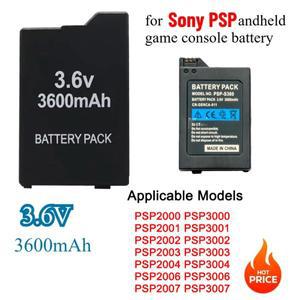 호환상품 소니 PS Lite 2세대 PSP-2000 게임 콘솔용 3.6V 3600mAh 내장 배터리 충전식 호스트