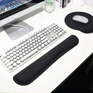 [에이치플러스몰]bns 푹신한 팜레스트 키보드 마우스 손목 받침대 거치대