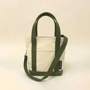 여성 배색 캔버스 미니백 토트백 손가방 소지품 가방 미니백