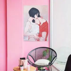 대형 패브릭 포스터 커플세로 S 벽장식 인테리어장식 가림천 테피스트리 인테리어액자