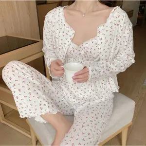 가디건 긴바지 잠옷 여자 여름 세트 홈웨어 끈나시