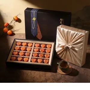 하트청도반건시 곶감선물세트 70g내 24입(프리미엄)+고급보자기, 2세트