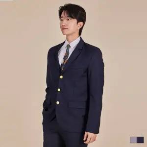 3버튼 남자 그레이 네이비 자켓 바지 세트  경성