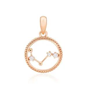 18K 원형 볼볼 양자리 별자리 펜던트 JNP23476