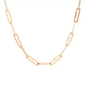 18K 심플 레이어드 1mm 클립체인 목걸이 IRN29492