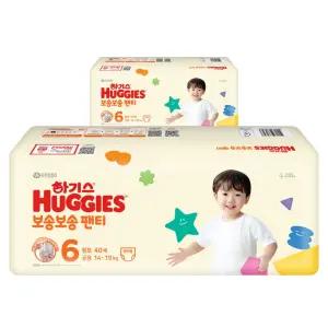 하기스 보송보송 저자극 흡수력좋은 팬티형 기저귀 공용 6단계 80매