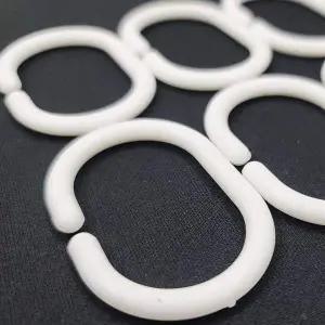 커튼링 C형 화이트 커튼고리 플라스틱
