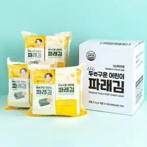 퓨어잇 두번구운 어린이 파래김 3팩세트 아이반찬 아이김