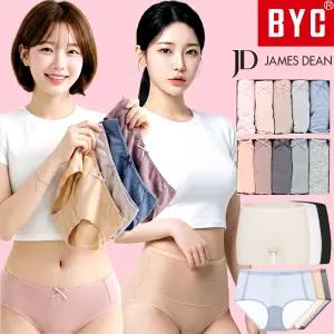 [BYC/제임스딘] 여성 팬티 세트 순면 쿨 인견 모달 면스판 위생 요일 삼각 사각 드로즈 속바지 맥시 노라인 심리스 햄 레이스 여자 주니어 엄마 할머니 빅사이즈 속옷 110 120