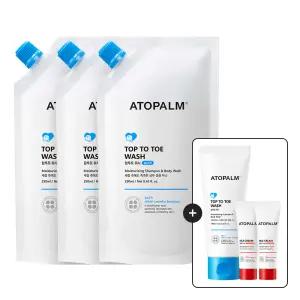 아토팜 탑투토워시 250ml(리필) 3개+[증정]탑투토워시100ml+MLE크림8mlx2개