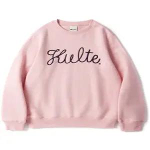 813 스탠다드핏 여성 체인 스웨트 셔츠 맨투맨 핑크