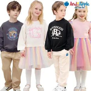 [앤디애플] 새해 봄 신상 OPEN! 겨울 인기 BEST 설날 키즈룩 등원룩 추천 디즈니 콜라보 데일리룩 활동복 여아 남아 기모/레깅스/원피스/티셔츠/맨투맨/팬츠/상하복/패딩/스키복 外