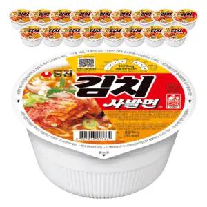 농심 김치사발면, 86g, 18개