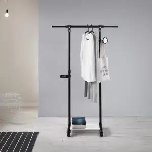 왕자 타이니 1단 이동식 행거 옷걸이