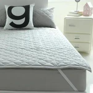 바숨 순면누빔 고정밴드 침대패드 라지킹(LK) 170x210