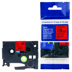 부라더 라벨기,라벨프린터,PT-2030,PT-2700,PT-P700,브라더 호환라벨테이프 AZe(TZe)-441 빨강바탕/검정글