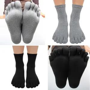 면100 순면 무지 중목 여성 발가락양말 빠른 땀흡수 무좀 항균 양말