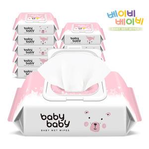 베이비베이비 아기물티슈 트윙클 캡형 120매X10팩 대용량 물티슈