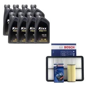 스포티지R 디젤 엔진오일 킥스 파오100 0W30 8리터 보쉬 오일필터 에어필터
