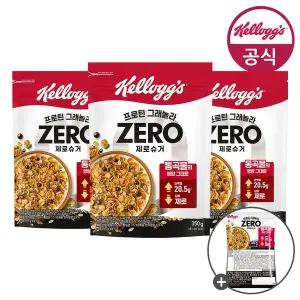 [켈로그]시리얼 프로틴 그래놀라 제로슈거 350g x 3개+미니시리얼 40g