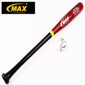 맥스(MAX)어린이용 나무 배트 (검정색(헤드)+손잡이(브라운))