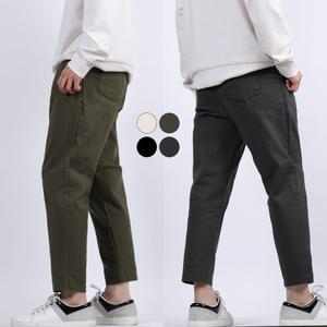 봄 가을 남자 와이드슬랙스 와이드팬츠 편한바지 고무줄 스판 면바지 캐주얼 코디 28-38