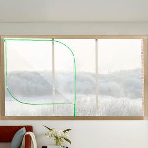 알뜨리 창문 베란다용 지퍼식 방풍비닐 에어캡 뽁뽁이 외풍차단 베란다 바람막이 비닐 단열 방한 용품